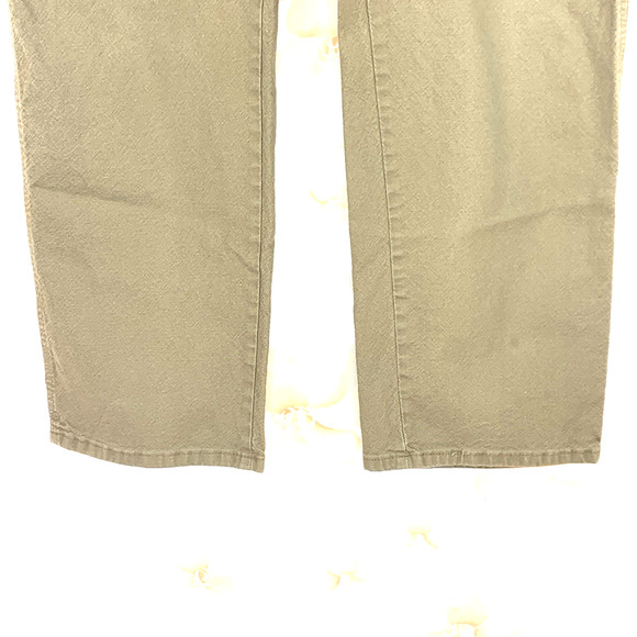 Wrangler Work Pants Mens 40x30 Beige Green Jeans Cargo Hammer Strap Pockets - Picture 3 of 11
